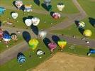  - Photo réf. E128471 - Lorraine Mondial Air Ballons 2013 : Vol du Mercredi 31 Juillet le soir lors du Record Mondial de Dcollage en Masse. (Greatest Mass Ascent)