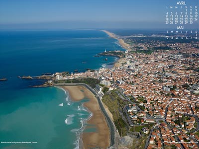 Vue aérienne de Biarritz (Pyrénées-Atlantiques)