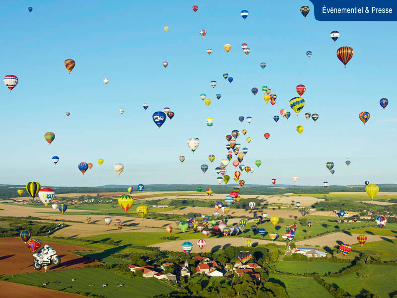 Photo a&eacute;rienne d'un ballon