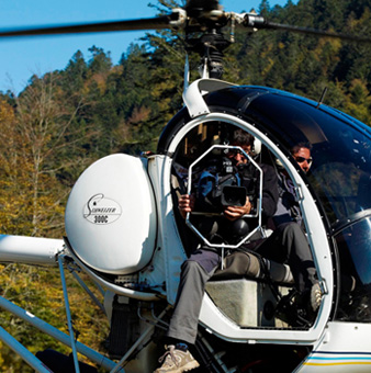 Hélicoptère H300 avec support de caméra stabilisée