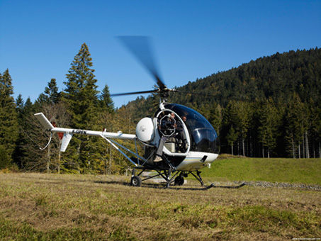 Hélicoptère H300 avec support de caméra stabilisée