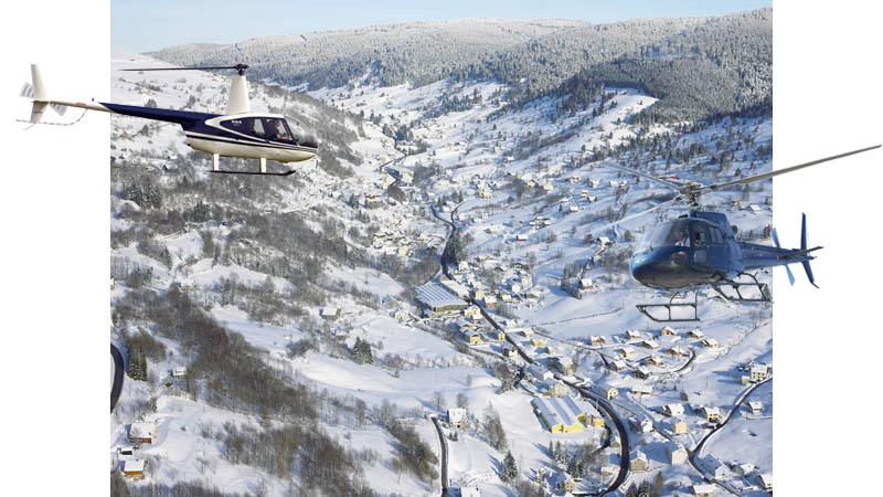 Location d'hélicoptère - Louer un hélicoptère dans les Vosges