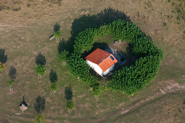 Photo aerienne : Les Chemins de Saint-Jacques de Compostelle Vus du Ciel