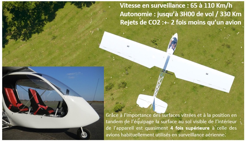 Surveillance a&eacute;rienne par avion &eacute;conomique