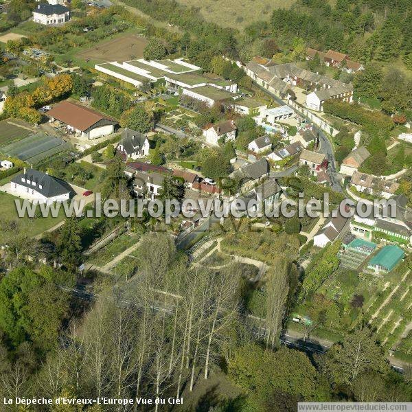 Photo aérienne de Giverny