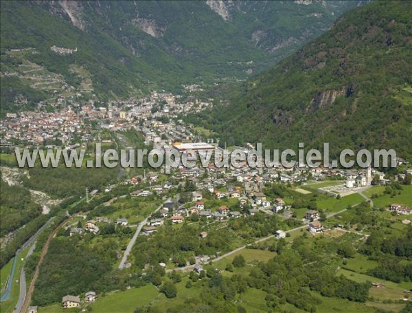 Photo aérienne de Prata Camportaccio