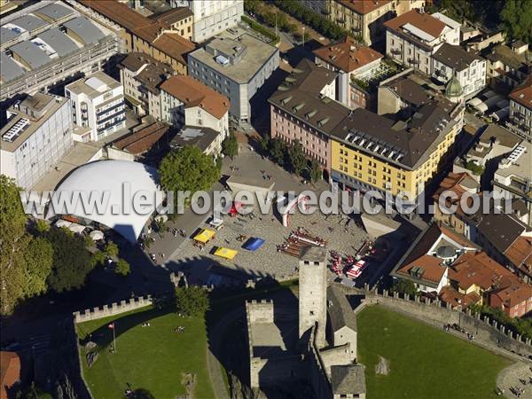 Photo aérienne de Bellinzona