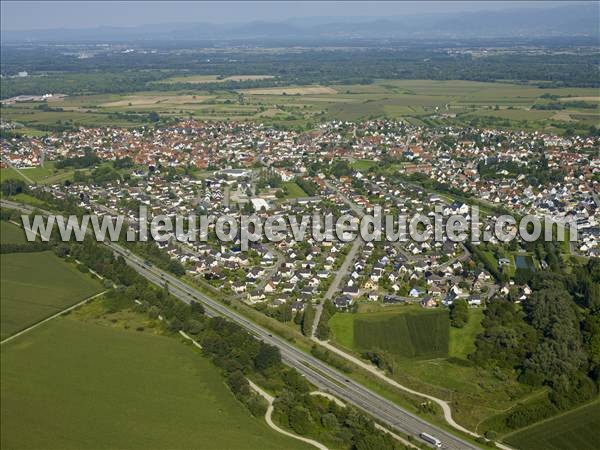 Photo aérienne de Herrlisheim