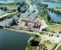 Photos aériennes de Messein (54850) - Le Barrage | Meurthe-et-Moselle, Lorraine, France - Photo réf. 585103 - Construction du barrage de la centrale Hydro-Electrique