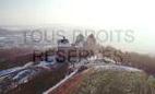 Photos aériennes de "neige" - Photo réf. 0034 - Le chteau en hiver.