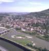 Photos aériennes de "moselle" - Photo réf. 052321 - Vue d'ensemble de la ville longeant la Moselle.