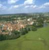 Photos aériennes de Sarralbe (57430) - Autre vue | Moselle, Lorraine, France - Photo réf. 054723 - Au premier plan : La Sarre.