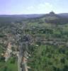 Photos aériennes de Dabo (57850) | Moselle, Lorraine, France - Photo réf. 055084 - Vue du centre du village avec l'glise et le rocher.