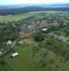 Photos aériennes de Vittersbourg (57670) | Moselle, Lorraine, France - Photo réf. 055245 - Au bout du village : l'glise ddie  Saint-Georges.