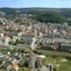 Photos aériennes de Forbach (57600) | Moselle, Lorraine, France - Photo réf. 055923 - Au centre de la ville, l'glise Saint-Rmy et en arrire plan, le Schlossberg.