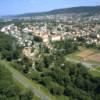 Photos aériennes de "point" - Photo réf. 055949 - Ce quartier de Forbach fut cr au dbut su sicle, d'o le nom li  cet emplacement privilgi qui donne un trs beau point de vue sur l'ensemble de la ville avec, en toile de fond, sa tour du Schlossberg.