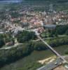 Photos aériennes de "Plan" - Photo réf. 056238 - Au premier plan : La Sarre, frontire entre la France et l'Allemagne.