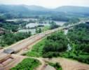 Photos aériennes de "rapide" - Photo réf. AER1863_8 - Un pont, sur le chantier de la voie rapide Baccarat; Saint-Di.