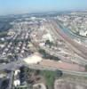 Photos aériennes de "Bourgogne" - Photo réf. 719209 - Le trafic ferroviaire de Migennes long par le canal de Bourgogne