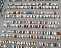 Photos aériennes de "camion" - Photo réf. AER1922_18 - Un parking de vhicules industriels de l'usine Sovab  Batilly (Meurthe-et-Moselle).