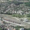 Photos aériennes de "nouveau" - Photo réf. 11980 - L'arrive du chemin de fer s'est accompagn d'un fort dveloppement conomique et le quartier de la gare fut alors le nouveau coeur de la cit.