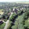 Photos aériennes de "Doubs" - Photo réf. 15132 - Le quartier de l'glise sur les rives du Doubs et ses anciens lits.