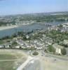 Photos aériennes de "Plan" - Photo réf. 17982 - Au premier plan, le quartier Saint-Maurille et la Loire en arrire-plan, avec le pont Dumnacus.