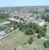 Photos aériennes de "Plan" - Photo réf. 17990 - Le chteau de Brissac et la ville en arrire plan.