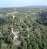 Photos aériennes de "siècle," - Photo réf. 22817 - L'glise romane de la fin du 12 sicle et le chteau fort des Sires de Brancion.