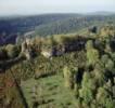 Photos aériennes de "ruines" - Photo réf. 23867 - Dans la Fort des Elieux se trouvent les ruines du chteau de Pierre-Perce: restes d'enceinte, de donjon et de chapelle du XII sicle.