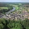 Photos aériennes de "Sarthe" - Photo réf. 9121 - Le village de Malicorne et les rives de la Sarthe amnages pour le public.