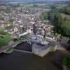 Photos aériennes de "Sarthe" - Photo réf. 9122 - Le village de Malicorne et les rives de la Sarthe amnages pour le public.