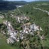 Photos aériennes de Lect (39260) | Jura, Franche-Comté, France - Photo réf. 9613 - Au second-plan, le barrage hydrolctrique de Vouglans de 103m de haut dans les gorges de l'Ain.