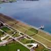 Photos aériennes de "seine" - Photo réf. 27954 - Le parc naturel de la fort d'Orient comprend 3 lacs servant de rservoirs pour rguler les niveaux de la Seine et de l'Aube.