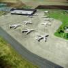 Photos aériennes de "aeroport" - Photo réf. 35572 - Les avions sur la piste.