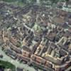 Photos aériennes de Eguisheim (68420) | Haut-Rhin, Alsace, France - Photo réf. 37606 - Les rues des remparts Nord et Sud dcrivent un cercle autour de la vieille ville.