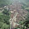 Photos aériennes de Ribeauvillé (68150) | Haut-Rhin, Alsace, France - Photo réf. 38085 - La haute ville se rpartit de part et d'autre de la Grande-Rue au-del de la tour des Bouchers.