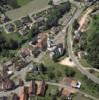 Photos aériennes de "village" - Photo réf. 38115 - Sur la dpartementale 417, le coeur du village. Au centre, l'glise protestante, et en bas  gauche, le clocheton de l'glise.