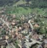 Photos aériennes de "village" - Photo réf. 38123 - Au centre du village : la mairie-cole et l'glise protestante.
