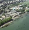 Photos aériennes de "parc" - Photo réf. 39825 - Entre RN6 et Sane, Centre Paul Bert et Parc des Expositions, la piscine et la Prairie Saint-Pierre permettent  beaucoup de Mconnais de respirer au calme.