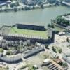 Photos aériennes de "tribune" - Photo réf. 41455 - Il s'agit de l'ancien stade des canaris, l'qupe de football nantaise. Aujourd'hui, une seule tribune a t conserve.