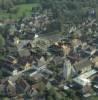 Photos aériennes de Didenheim (68350) - Le Centre Bourg | Haut-Rhin, Alsace, France - Photo réf. 59863 - L'glise Saint-Gall au centre du village.