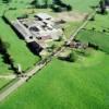 Photos aériennes de Prisches (59550) - Une Ferme | Nord, Nord-Pas-de-Calais, France - Photo réf. 61247 - Une exploitation agricole avec un troupeau de vaches allant  la traite.
