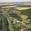 Photos aériennes de "riviere" - Photo réf. N000432 - Le Canal de Bourgogne et la rivire L'Armanon se suivent pendant de nombreux kilomtres.