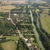 Photos aériennes de "riviere" - Photo réf. N000433 - Le Canal de Bourgogne et la rivire L'Armanon se suivent pendant de nombreux kilomtres.
