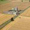 Photos aériennes - Cultures céréales et vigne - Photo réf. N001069 - Un silo au milieu des champs  Sennevoy-le-Bas (Yonne).