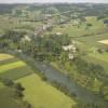 Photos aériennes de "riviere" - Photo réf. N003216 - Le Gave d'Oloron coule au premier plan.