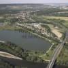 Photos aériennes de "etangs" - Photo réf. N003921 - Les tangs le long du canal et l'autoroute.