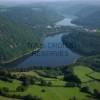 Photos aériennes de "riviere" - Photo réf. N004204 - Les mandres de la Sioule avant le viaduc des Fades.