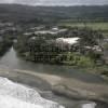 Photos aériennes de "rade" - Photo réf. N005437 - En bordure de la rade de Sainte-Marie, une zone d'activit commerciale.